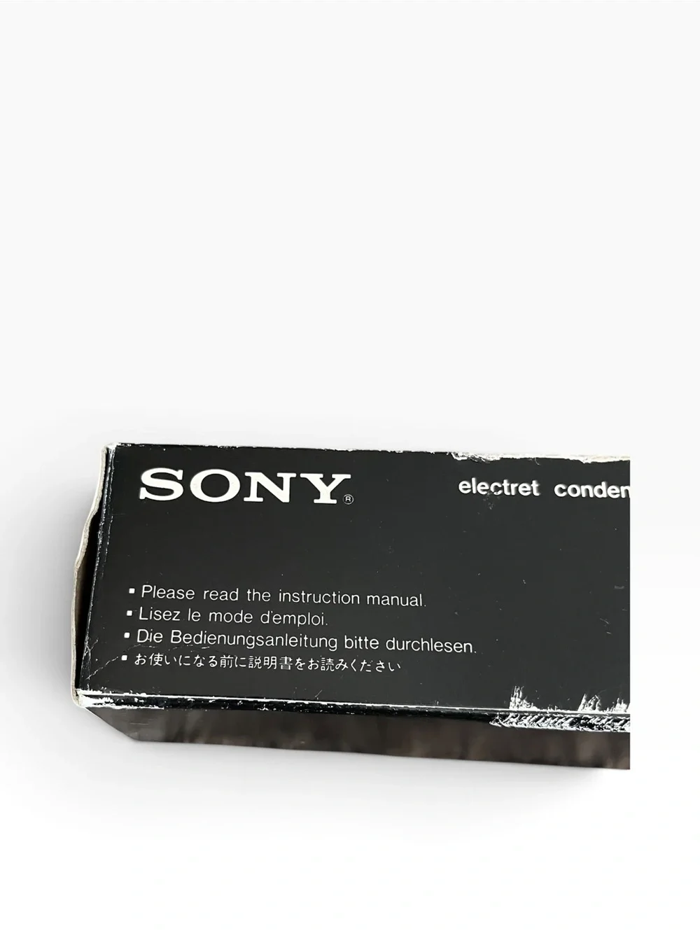 Vintage Sony ECM-210A Condenser Microphone In Original Box 4300 Made In Japan